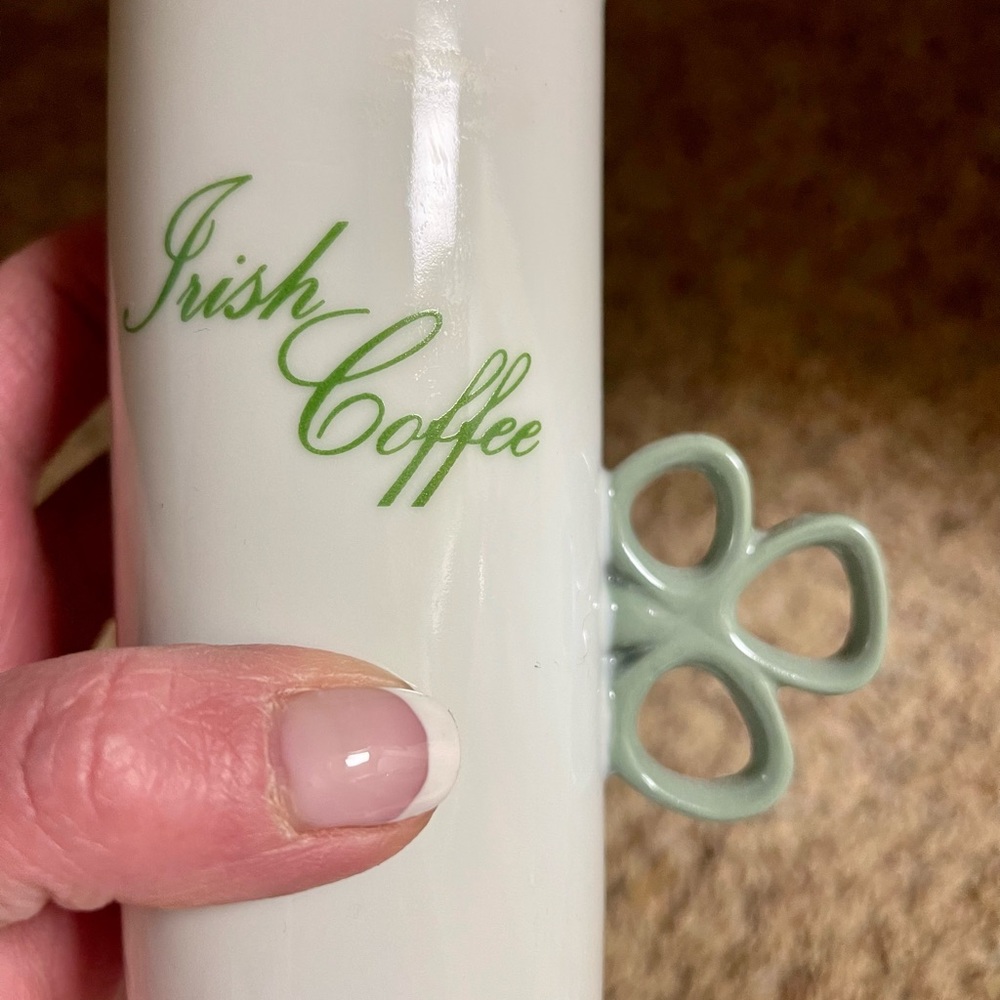 The Toscany Collection Shamrock Irish Coffee Cup Set-4 - Picture 2 of 6